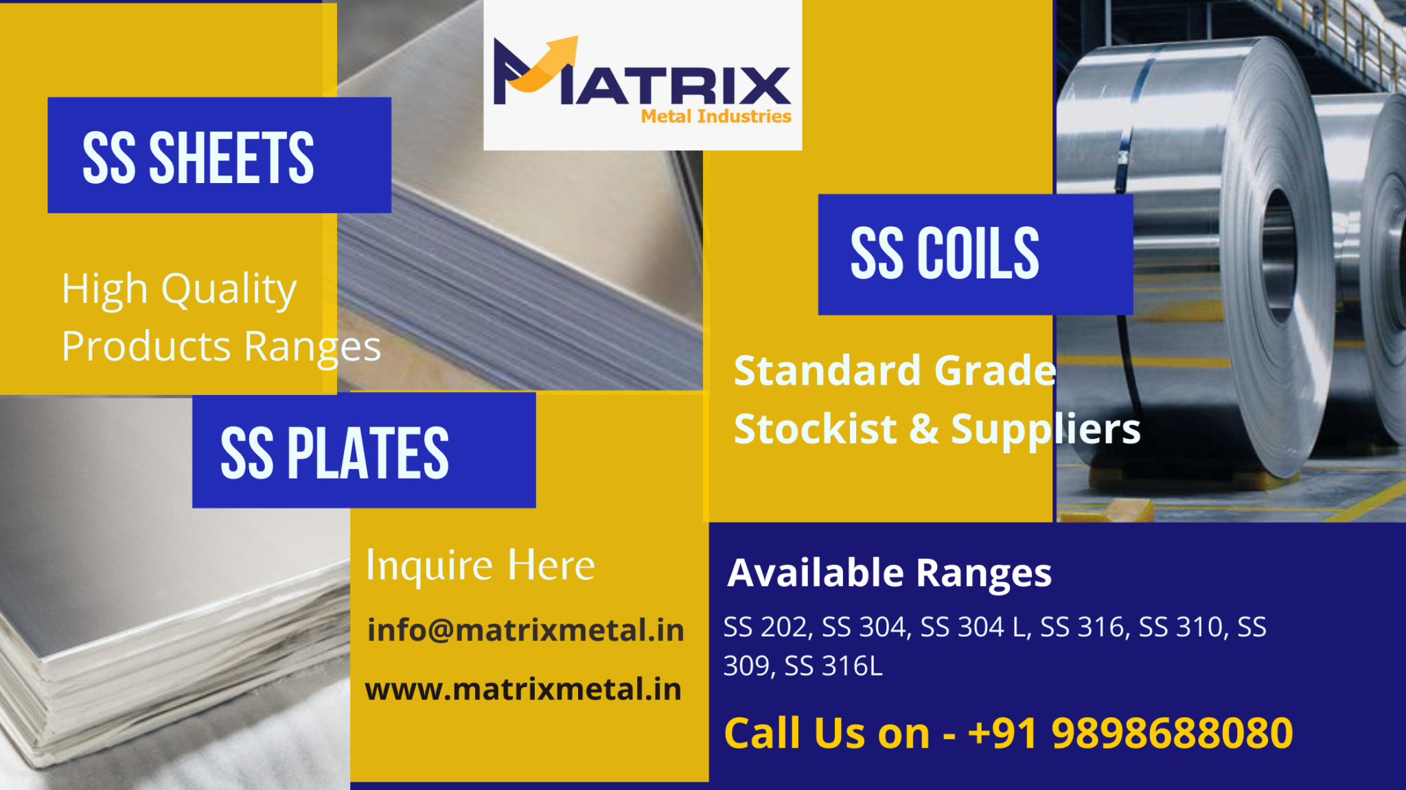 SS Sheets, Plates and Coils Suppliers in Ahmedabad