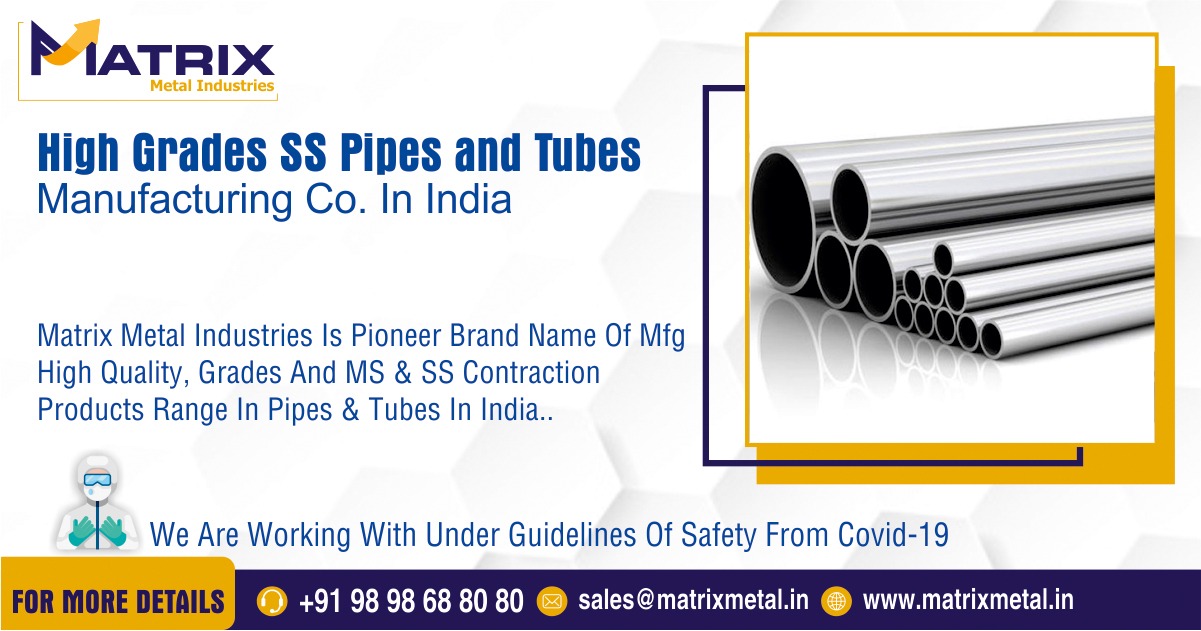 High-Grade SS Pipes and Tubes Manufacturer in India