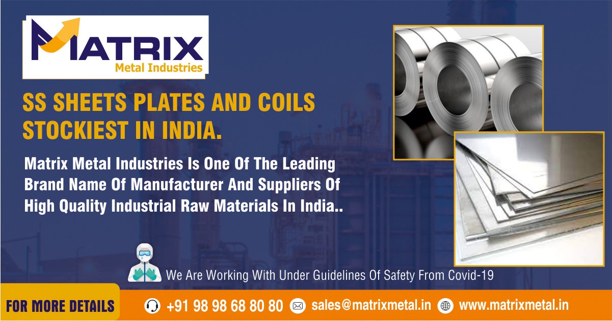 SS Sheets, Plates & Coils Suppliers in India