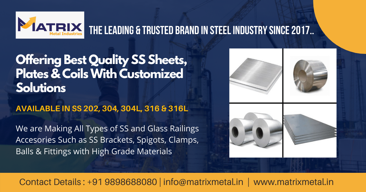 SS Sheets, Plates & Coils Suppliers in All Gujarat