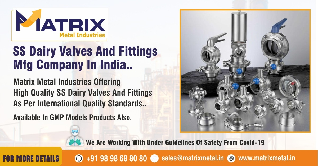 ss dairy valves and fittings in Ahmedabad, Gujarat & India