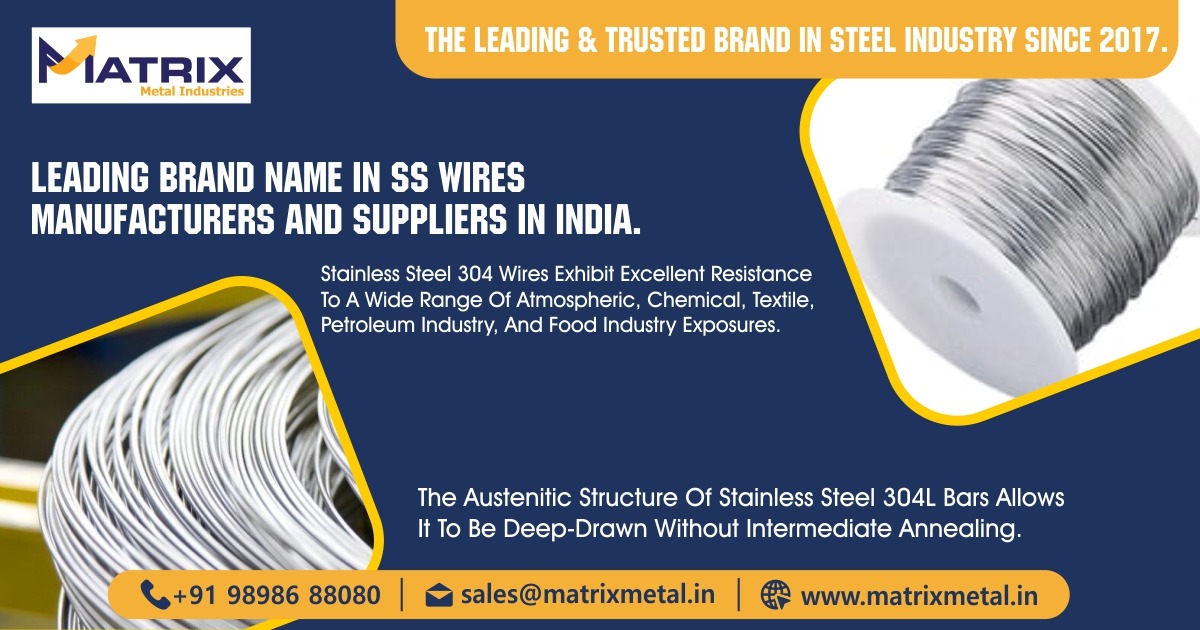 SS Wires Manufacturer & Suppliers in Ahmedabad, Gujarat & India.