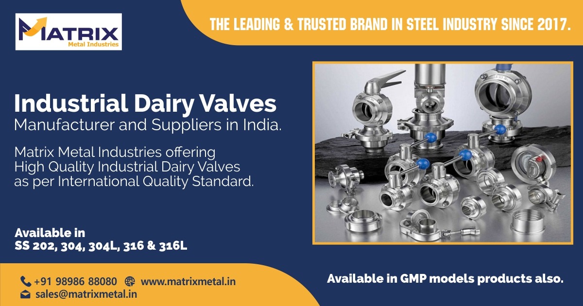 Industrial Dairy Valves Manufacturer & Suppliers in Ahmedabad, Gujarat & India