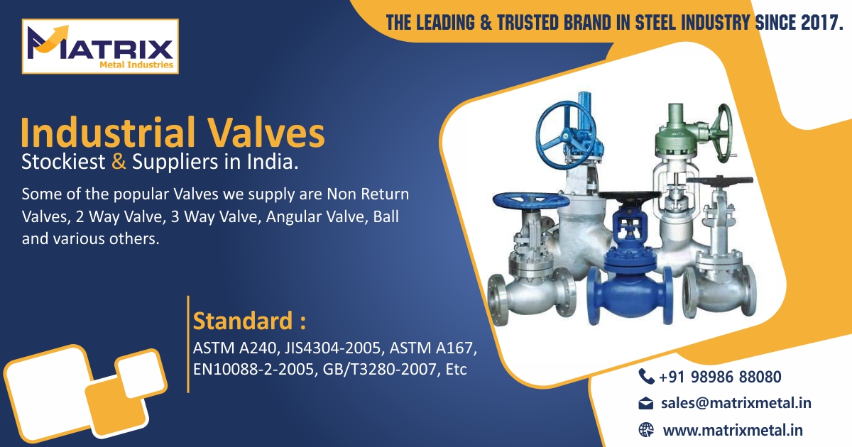 Industrial Valves Manufacturer & Suppliers in India.