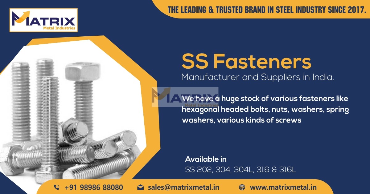 SS Fasteners Manufacturer and Suppliers in India