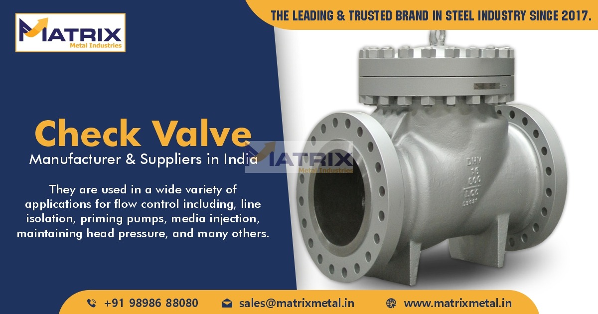 Check valves Manufacturer & Suppliers in India