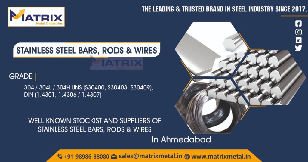 SS BARS WIRES & RODS STOCKIST & SUPPLIERS IN INDIA