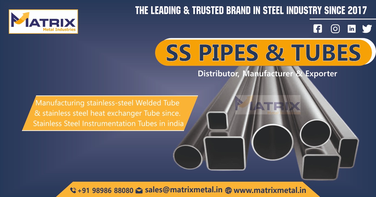 Stainless Steel Pipes & Tubes Manufacturer & Suppliers  in India