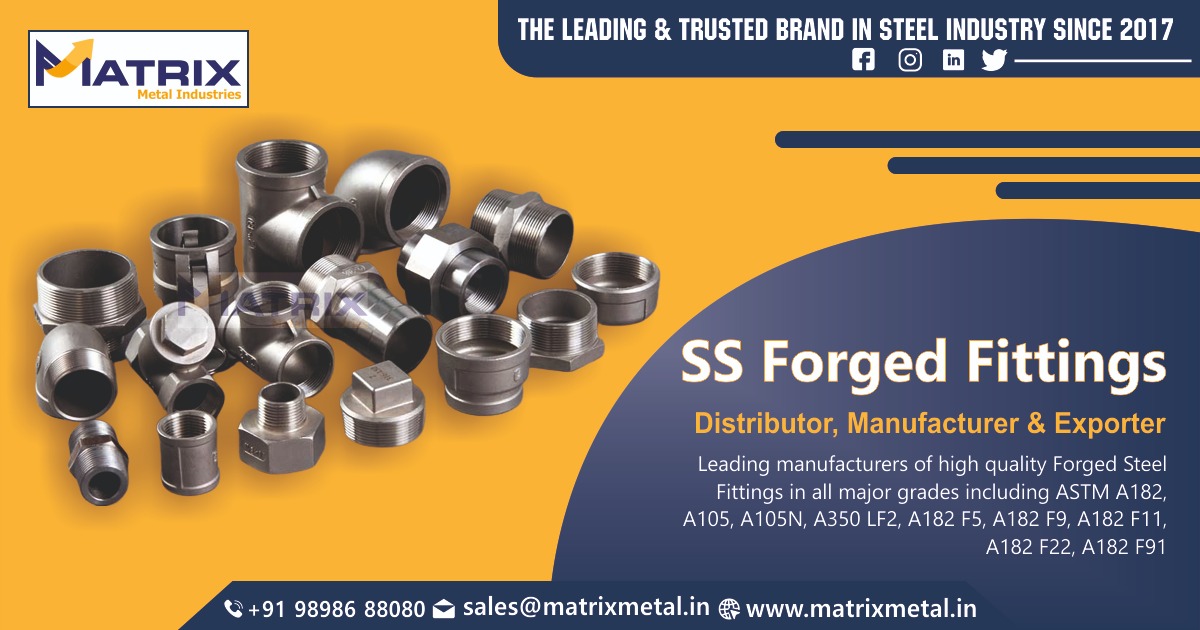 Stainless Steel Forged Fittings Manufacturer, Supplier & Dealer in India