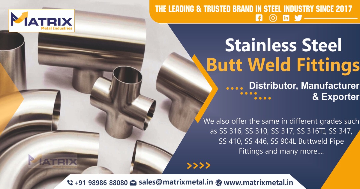 SS Buttweld Fittings Manufacturer in India