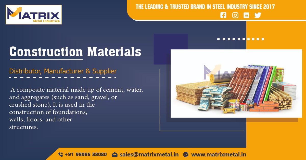Construction Material Supplier in Ahmedabad, Gujarat, India