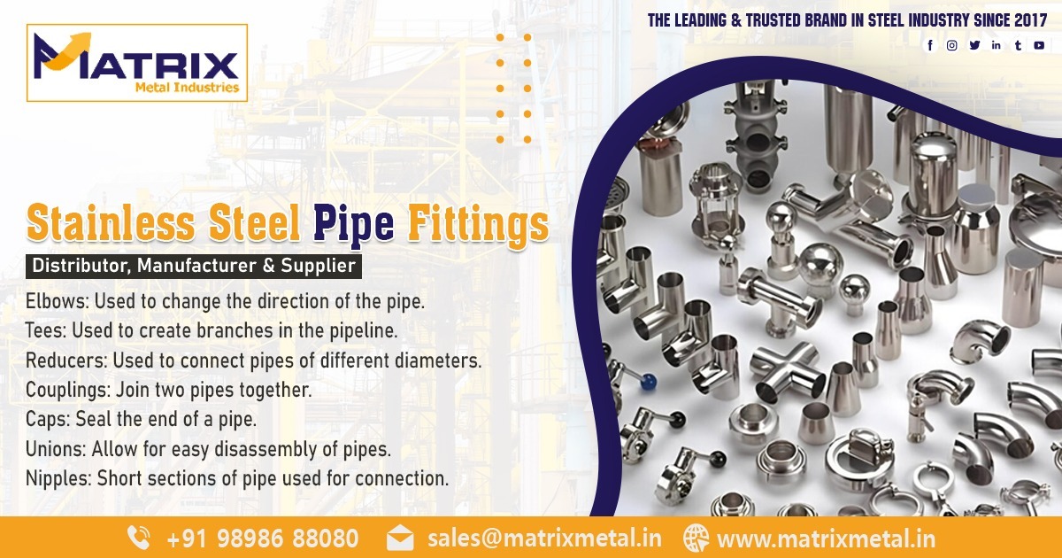 Supplier of Stainless Steel Pipe Fitting in Surat