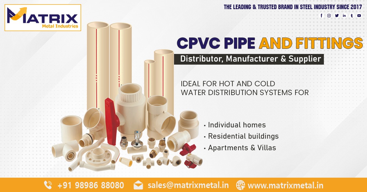 Supplier of CPVC Pipe and Fittings Madhya Pradesh