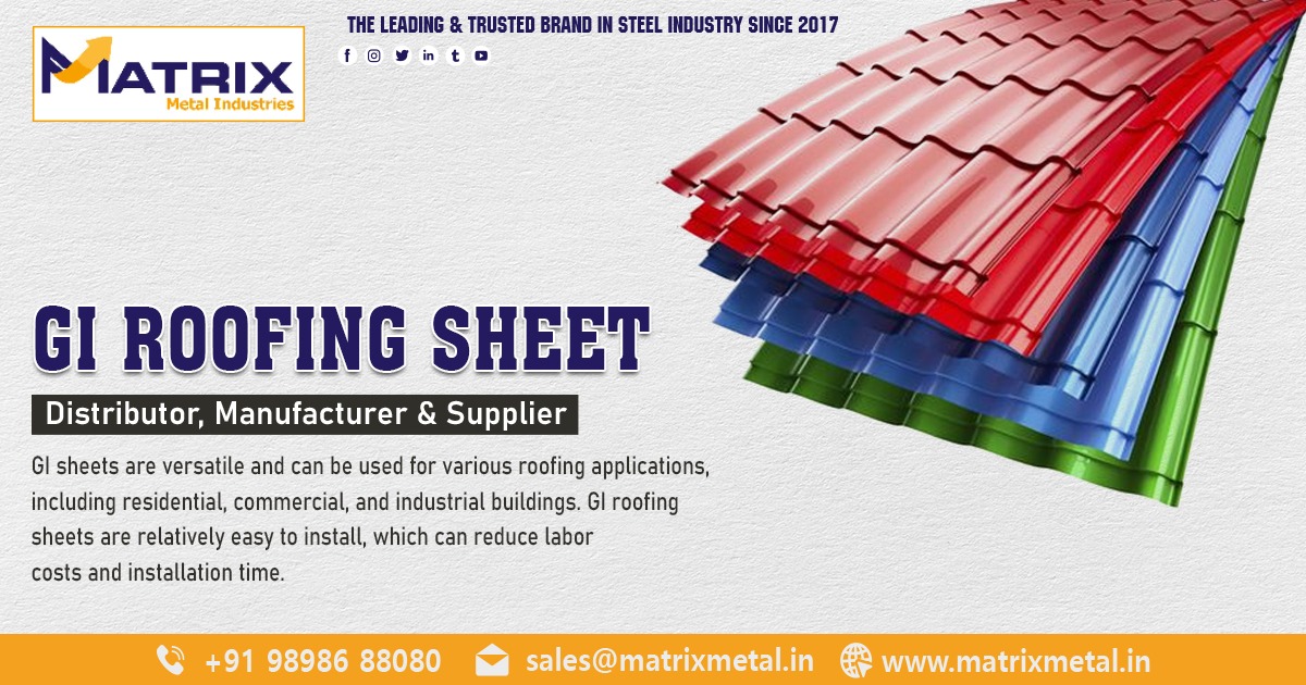 Top GI Roofing Sheet Manufacturer in Ahmedabad