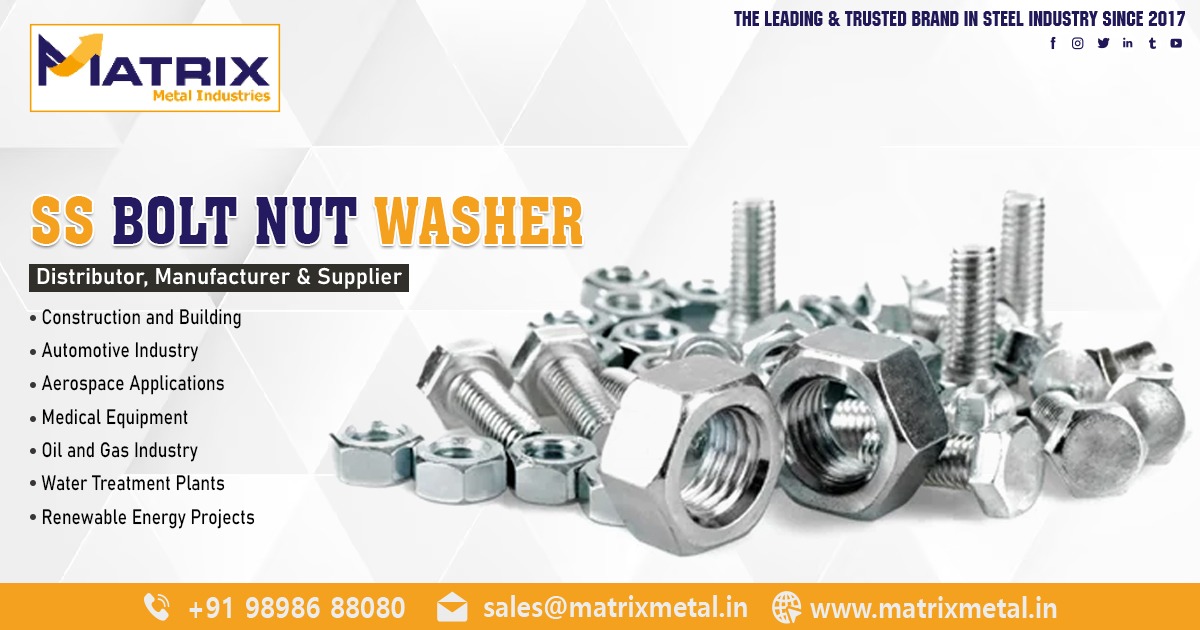 Supplier of Stainless Steel Bolt Nut Washer in Jamnagar