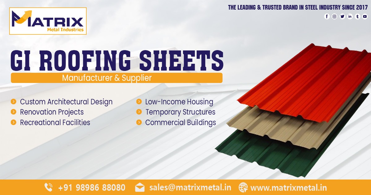 GI Roofing Sheets in Indore