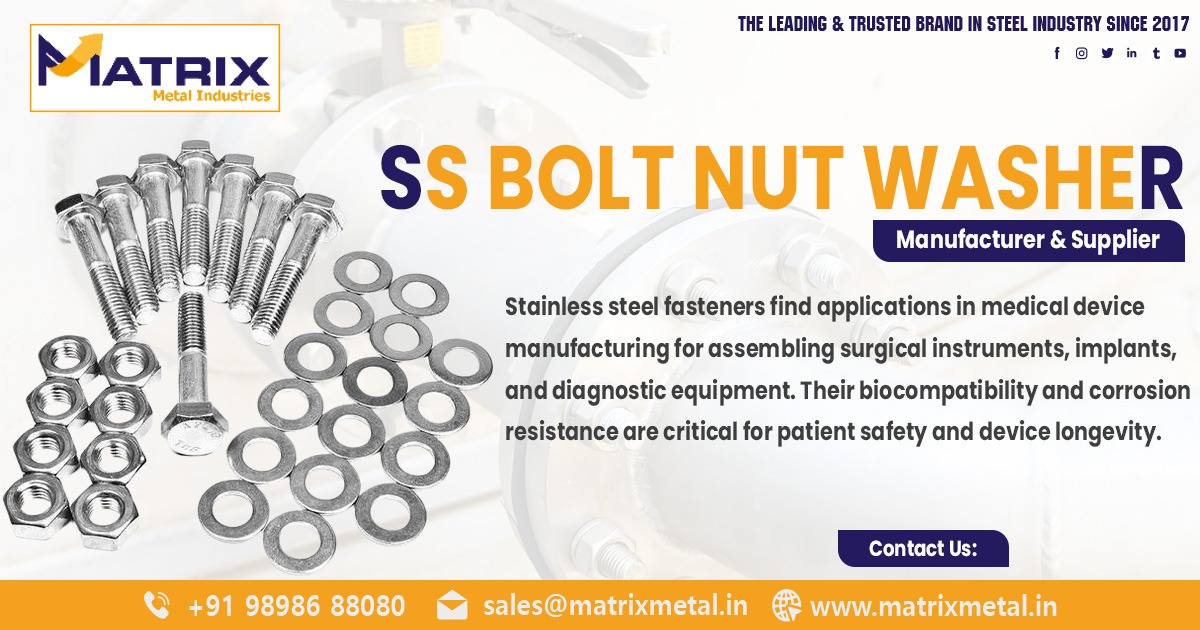 Stainless Steel Bolt Nut Washer Supplier in Pune