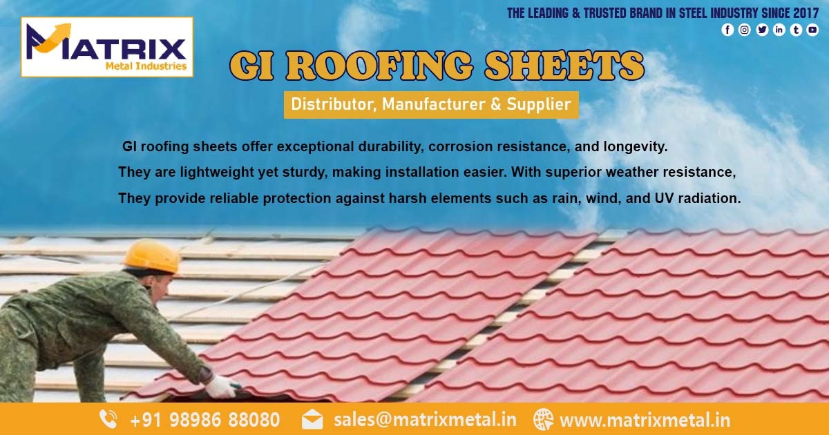 Supplier of GI Roofing Sheets in Uttar Pradesh