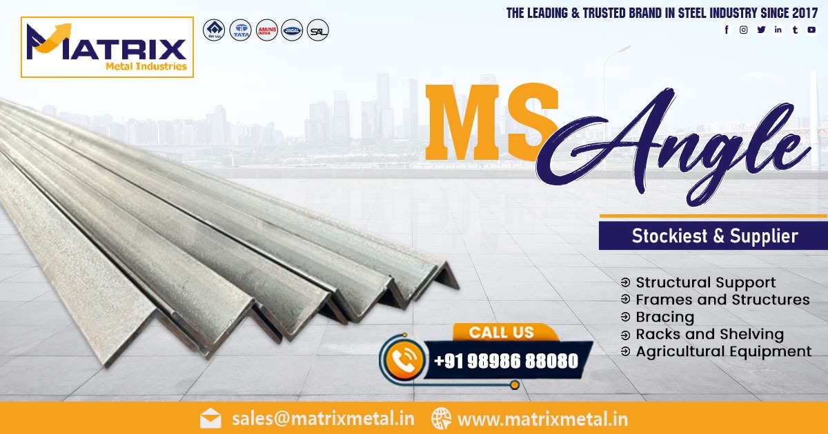 Supplier of Mild Steel Angle in Haridwar