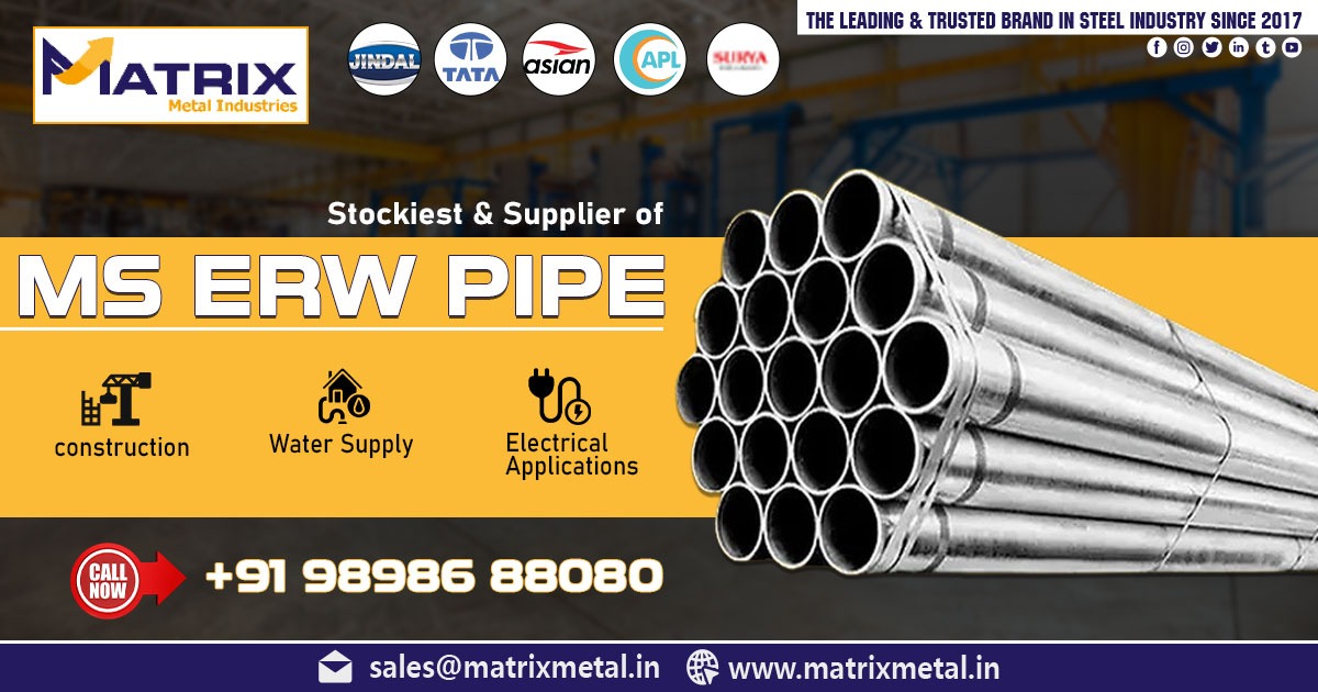 Supplier of Mild Steel ERW Pipes in Rajasthan