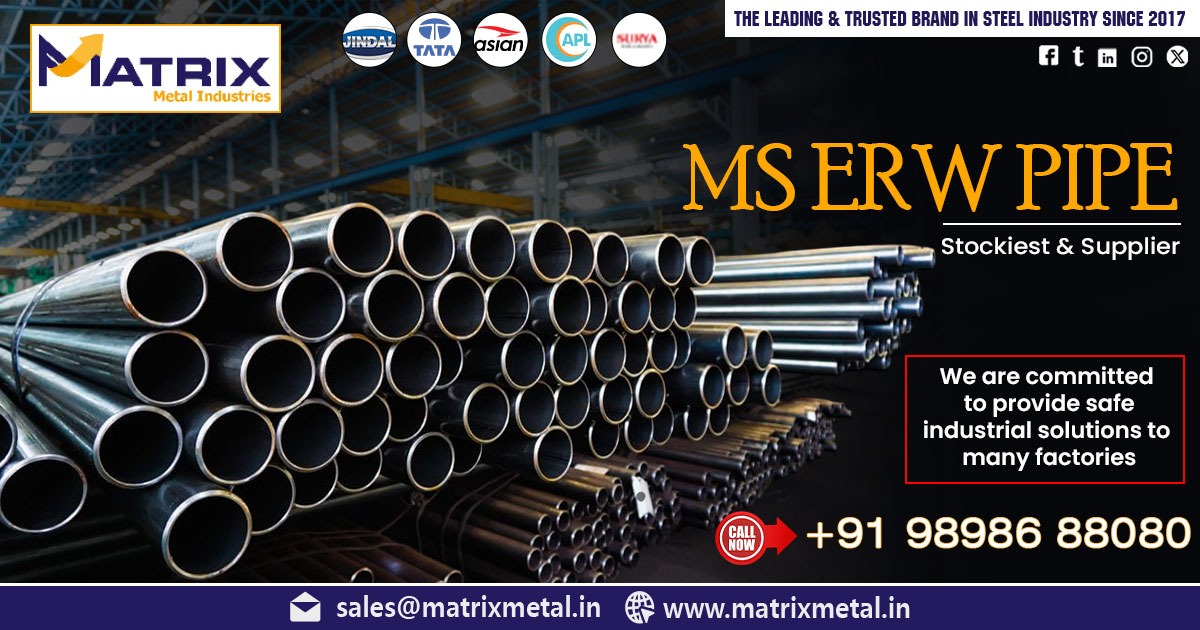 Supplier of MS ERW Pipe in Ankleshwar