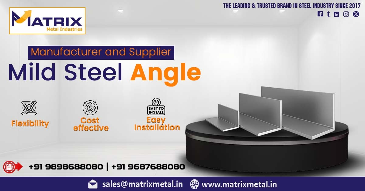 Supplier of Mild Steel Angle in Ankleshwar