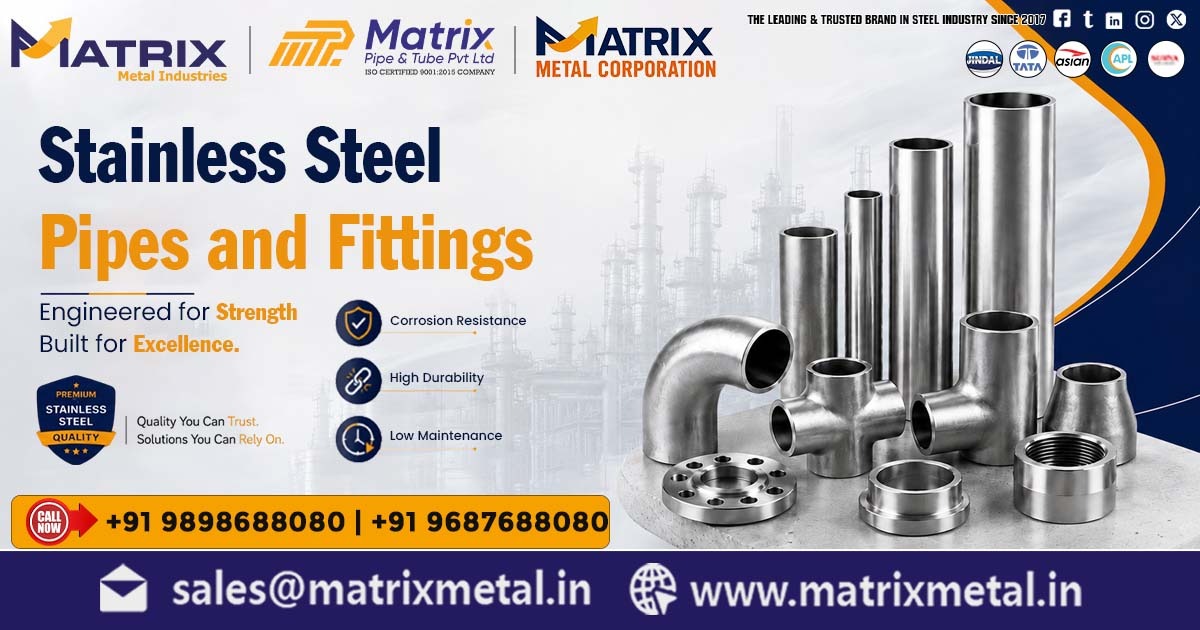 Premium Stainless Steel Pipes and Fittings In Vadodara