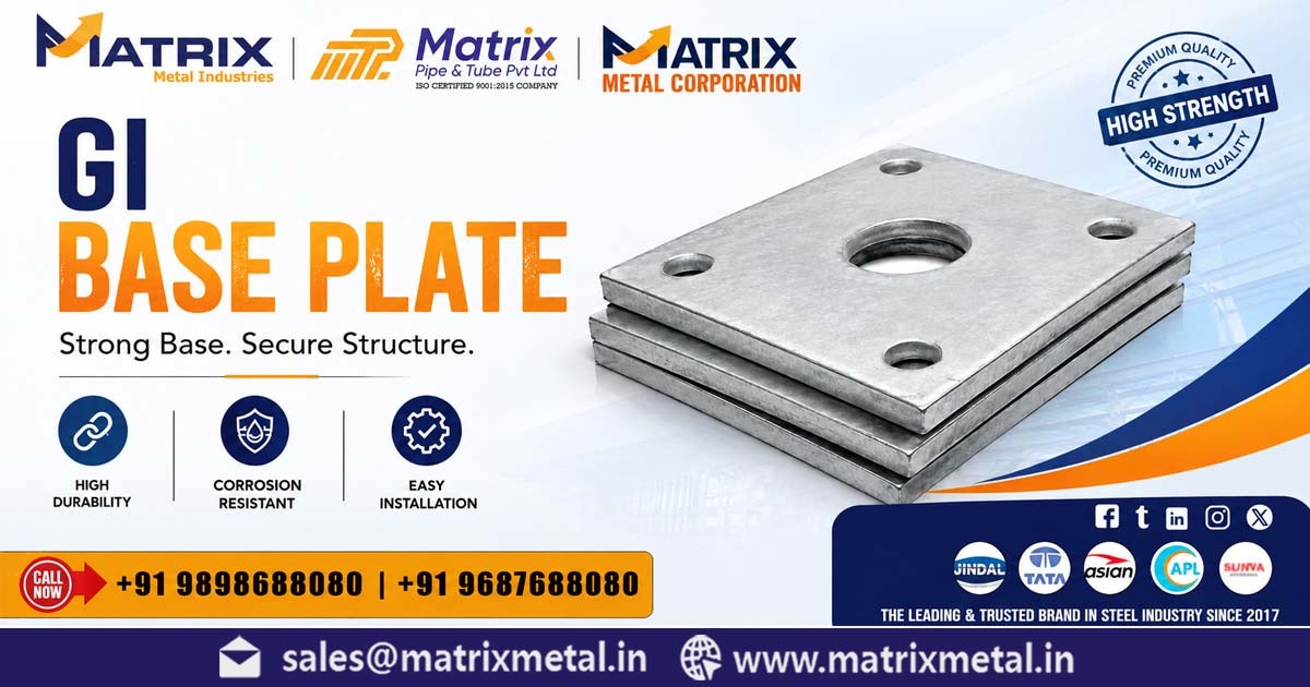 GI Base Plate Supplier In Ankleshwar