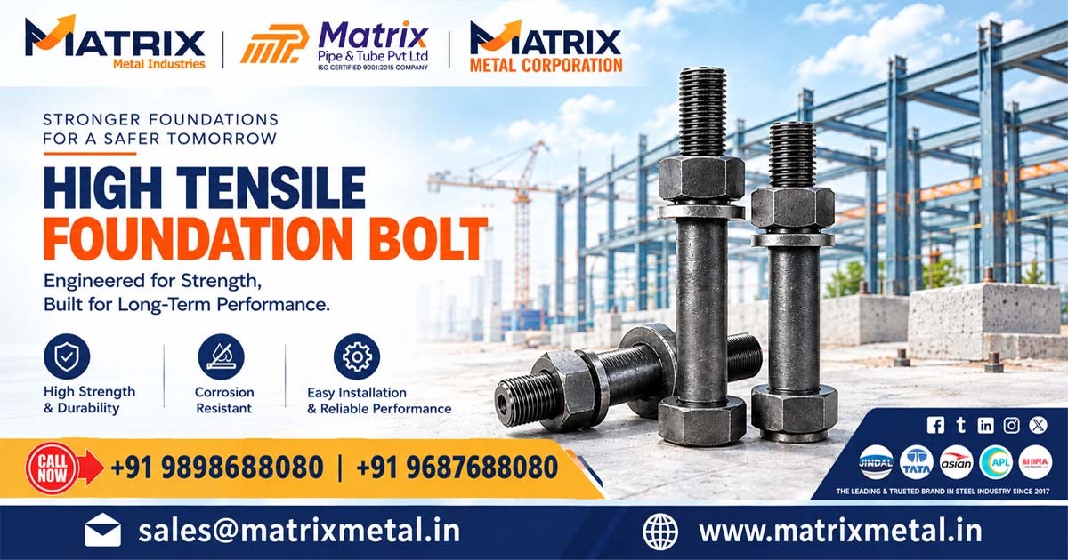 High Tensile Foundation Bolt Supplier In Dahej