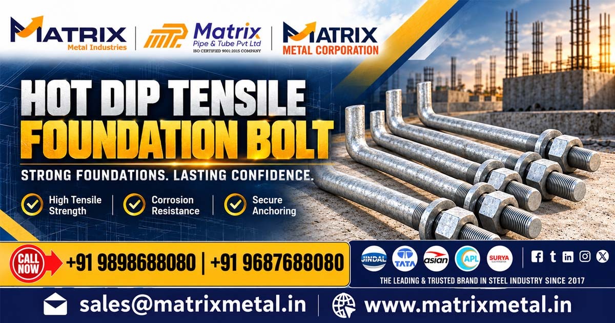 Hot Dip Tensile Foundation Bolt Supplier In Panoli