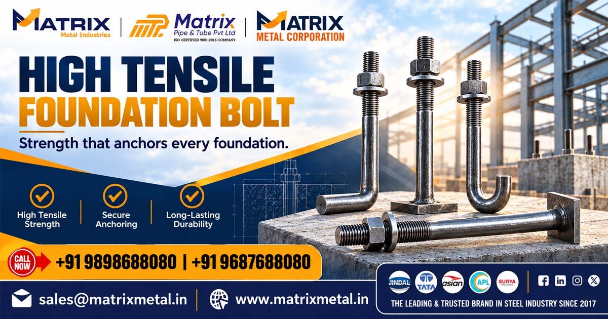 High Tensile Foundation Bolt Supplier In Saykha